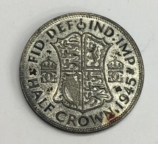George VI 1945 Silver Half Crown Coin Good Lustre