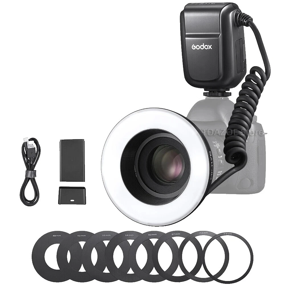 Godox anillo de luz/macro cámara Flashes