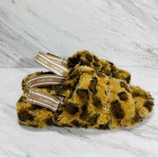 Bebe faux fur women slide Sz 7