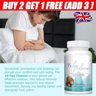 15Day Gut Reset &Colon Cleanse Capsules-Complete Digestive Detox with Probiotics