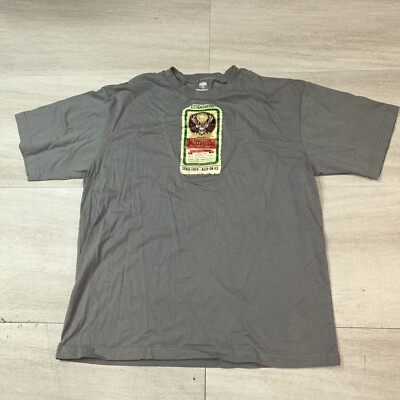 Jagermeister Logo & Bottle Label Grey T-Shirt Size XL