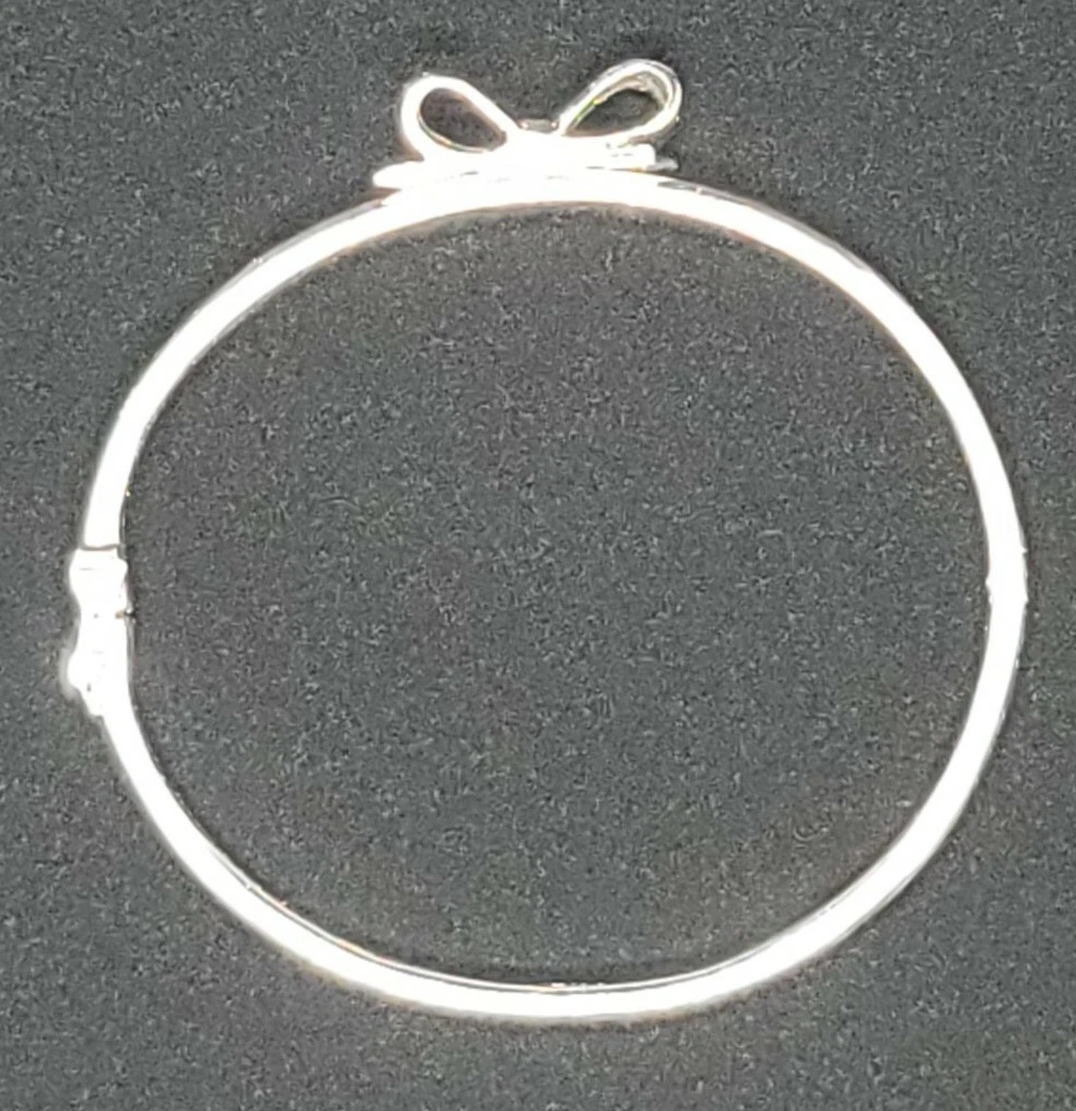 Cerniera Kate Spade New York Classica Bracciale Arco Sottile Tono Argento