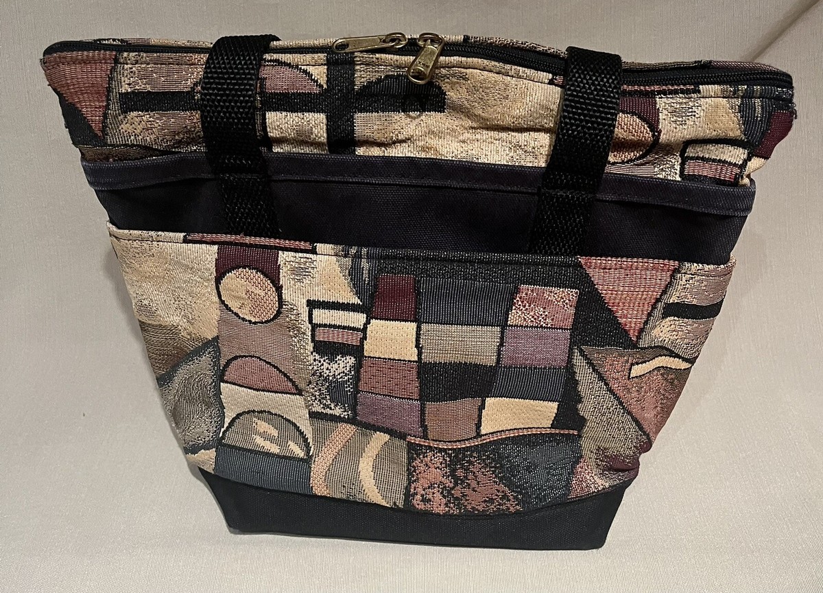 Vintage Smart Duck Purse Tapestry Geometric print Shoulder