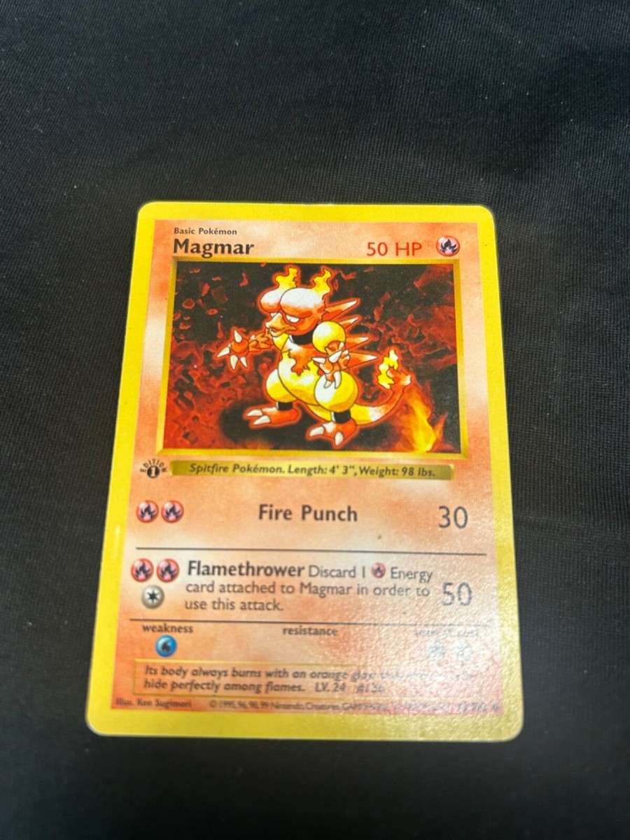 ポケモンカード Magmar 36/102 初版 Magmar - 36/102 - Uncommon 1st Edition