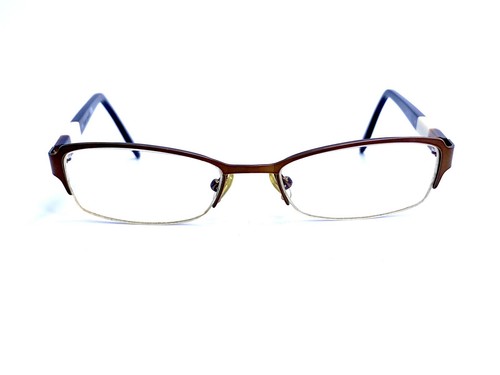 Kate Spade Rectangular Metal Half Rim Brown Eyeglasses Pati 0P40 50 17 135
