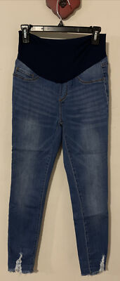 Song Maternity Medium-Wash Blue Stretchy Slim-Fit Small Jegging Jeans! A5974