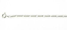 Silver figaro chain, 1.6 mm link, 32" / 81 cm