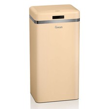 Retro Poubelle à Ouverture Automatique avec Capteur, Métal, 45 Litres, Vintage