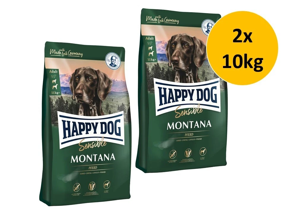 INTERQUELL GMBH Happy Dog Supreme Sensible Montana | 2x 10kg Hundefutter