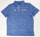 Asics Highland Rams Short Sleeve Power Polo Shirt Men's Large Blue S161A060