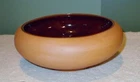 Vintage Frankoma Pottery BOWL Planter #212 Natural Brown Gloss Glaze Interior ^