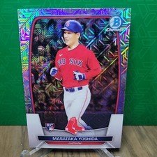 Masataka Yoshida 2023 Bowman Chrome Mega Box Mojo Refractor RC Boston Red Sox