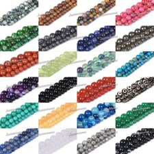 Gemstome Round Ball Loose Beads DIY Jewelry Making Beads Strand 6mm 8mm 10mm