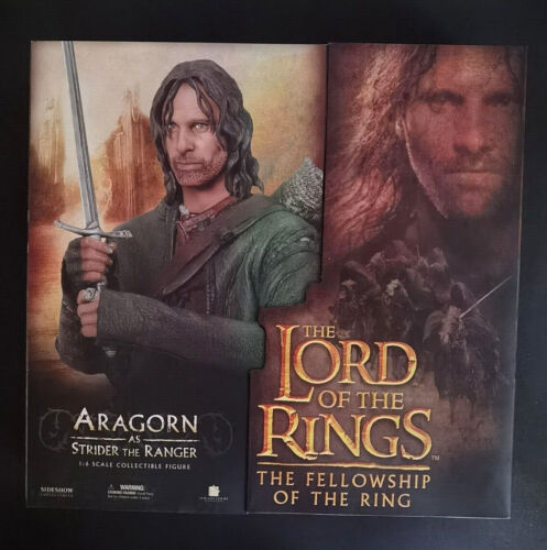 Lord Of Das Rings Aragorn As Strider 30cm Collector-Doll Sideshow Ltd Ed 4000 - Bild 1 von 4