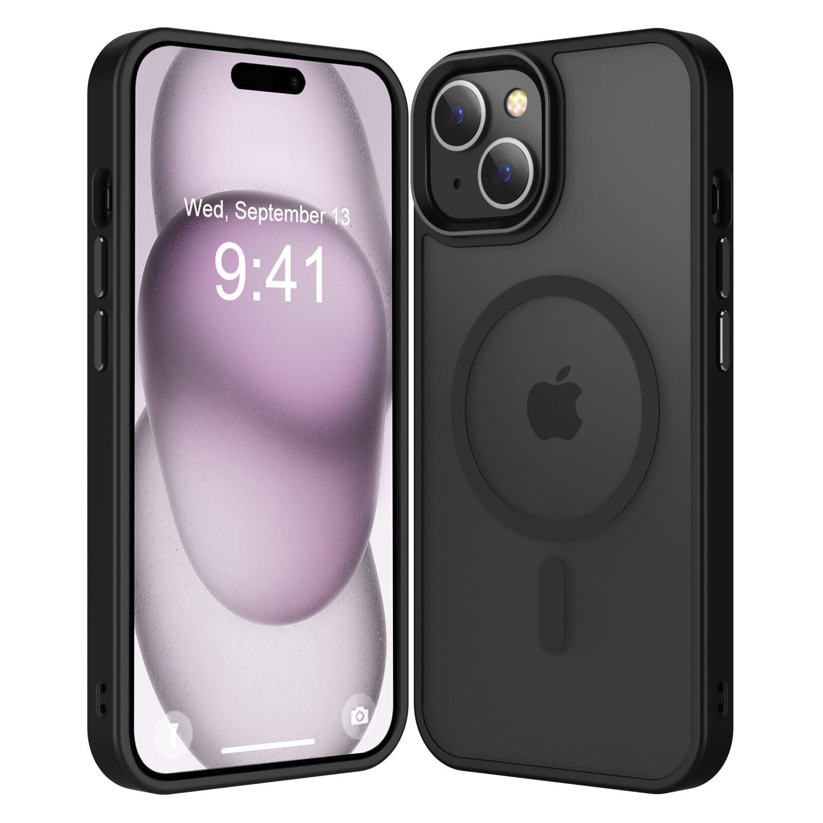 Magnetic for iPhone 15 Case [Compatible with Magsafe & Military-Grade Protect...-image