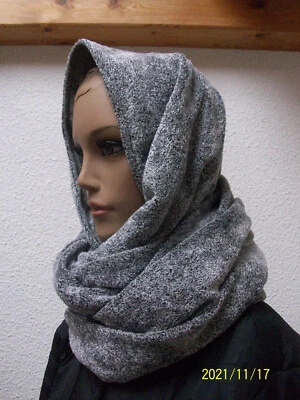HAND MADE BY GRUENERFADEN Loop Kapuzen-Schal Damen-Accessoires Schal Kapuze Neu