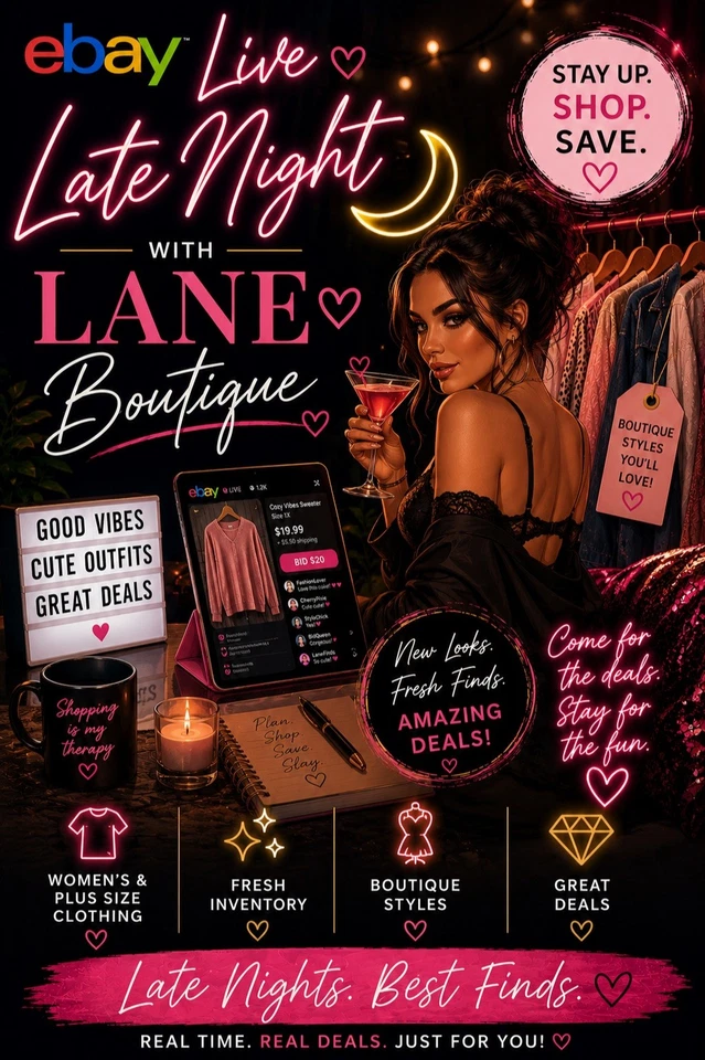 🌙 Late Night with Lane Boutique | Plus Size & Women's Fashion Finds