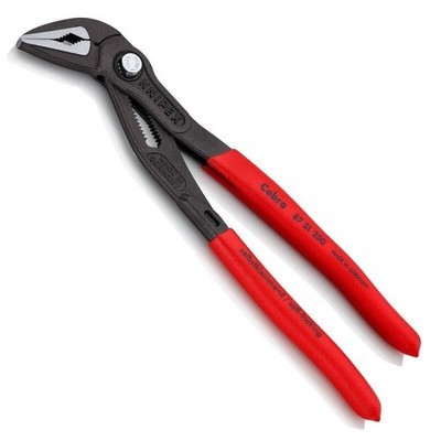 KNIPEX 87 51 250 SB Cobra  ES Wasserpumpenzange extra-schlank mit rutschhemmung