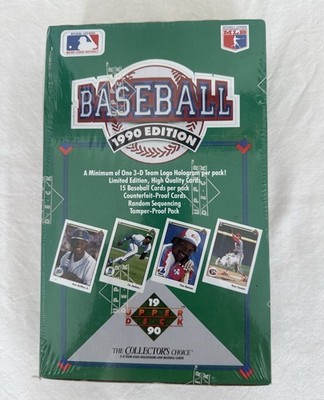 1990 Upper Deck Baseball Box. Factory Sealed