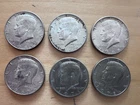 Lot of 6 1966-72 40% Silver Kennedy Half Dollars 3x66 1x 67 1x71 1x72