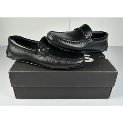 BOSS Men's Noel Loafer Shoes Black Size 8 NIB #014S