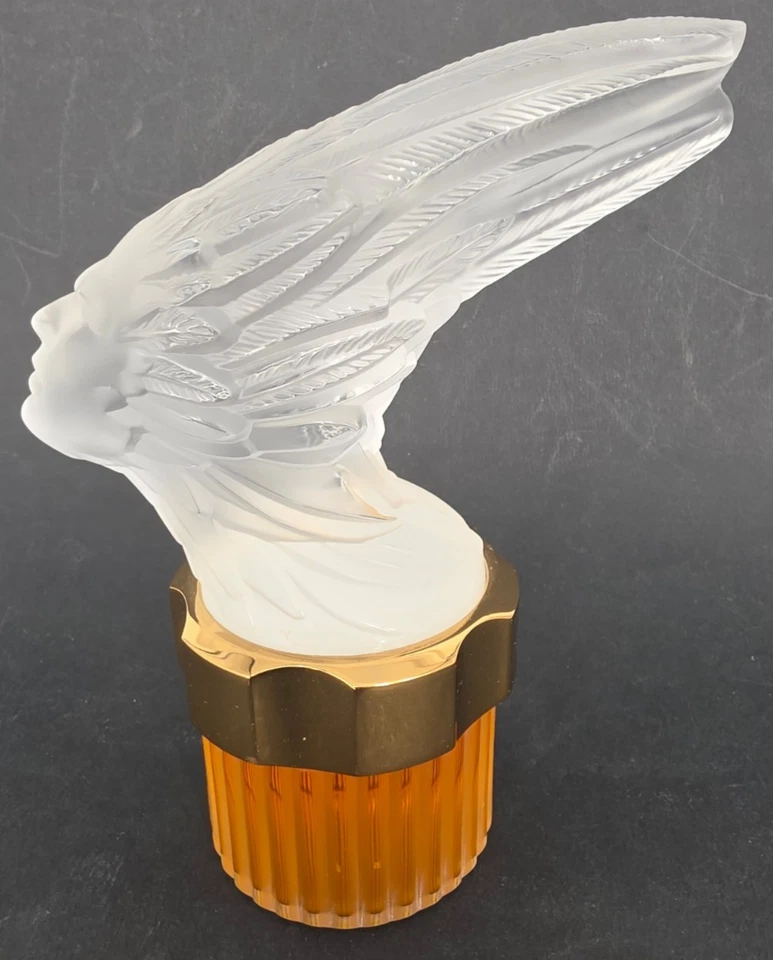 Flacon Lalique à la Mascotte Phenix ,cristal, édition 2000 ,signé Lalique - Photo 2/4