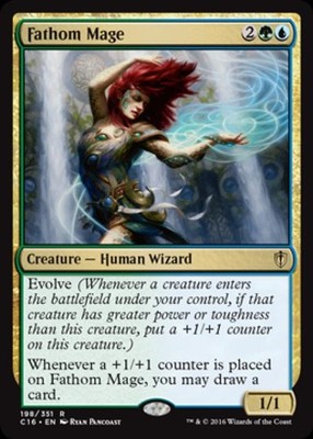 Fathom Mage - C16 MTG - Light Play