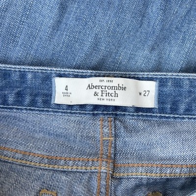 Abercrombie Fitch Jeans Womens 4 27 Blue Simone Hi Rise Ankle Light Wash Ripped