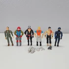 Vintage 1980s Beater GI Joe 3.75 Lot Figures And Parts - Destro Grunt etc