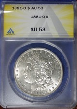1881-O MORGAN DOLLAR ANACS AU-53 (7800083)