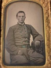 Classic Eighth Plate Confederate Soldier Tintype very nice