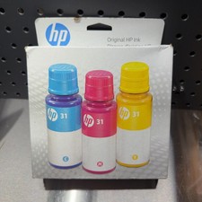 HP 31 Color Ink Bottles 3-Pack for HP Smart Tank 500 600 5100 6000 7000 9C228AN