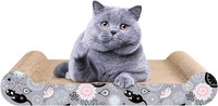Kratzbrett Aus Karton FüR Katzen, Gewellt, Katze Mit Katzenminze, Organisch,