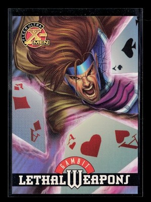 Fleer 1995 X-Men Ultra Lethal Weapons Gambit Insert Card #5 Andy Kubert