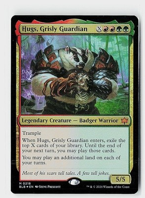 Hugs, Grisly Guardian Foil M Bloomburrow 218 NM