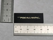 Realistic Badge Logo Emblem For Dust Cover And Equipment - Gold With Adhesive