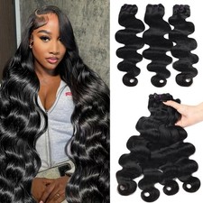 Beauty Queen 3 Bundles Human Hair Body Wave 20 20 20 Inch 16A Gra... Fast Ship
