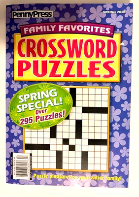 Crossword Puzzles Book Family Favorites PennyPress 2026 Spring Special NEW