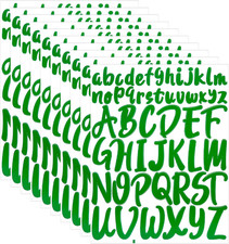 520Pcs Letters Stickers, 10 Sheets Vinyl Scrapbook Sticky Letter Decals Self-Adh