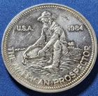 A Vintage 1984 Engelhard Prospector 1 oz .999 Silver  Round