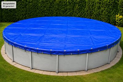Pool Abdeckplane rund - 5,6m Durchmesser, 200g/m2, blau