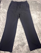 Carhartt Black Solid Medical Scrub Pants Drawstring Waist Unisex M C53310