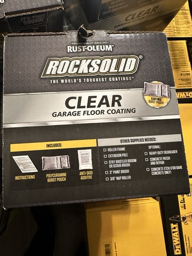 Rustoleum Rock Solid garage floor coating recommendations