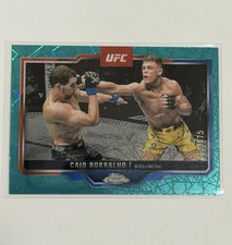 2025 Topps Chrome UFC Caio Borralho Blue Wave Refractor #49 /1 75