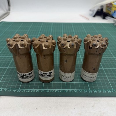 BB-R25-45-H-O 4pcs Drill Bit Hemi Button Bit R25 45mm Rock Drilling Mining NOS