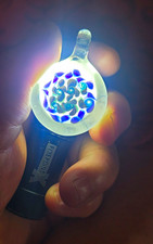 Handmade Clear Multicolor Glass Round Pendant...