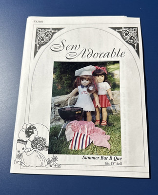 Sew Adorable 18'' Doll Pattern Summer BBQ