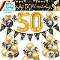 50 Geburtstag Deko Mann,Rainllon 50 Geburtstag Frau Deko 50 Luftballon Geburtsta