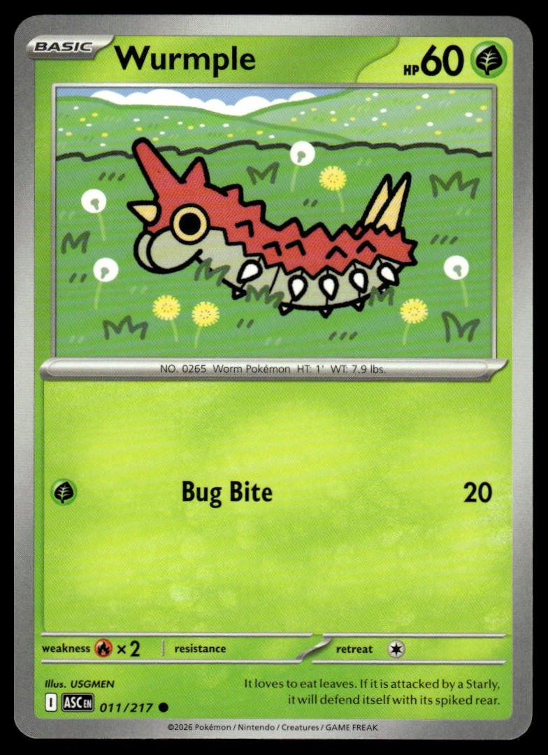 Pokemon Ascended Heroes #011/217 Wurmple