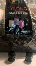 Bag Of Skull Ink Cups For Tattoos